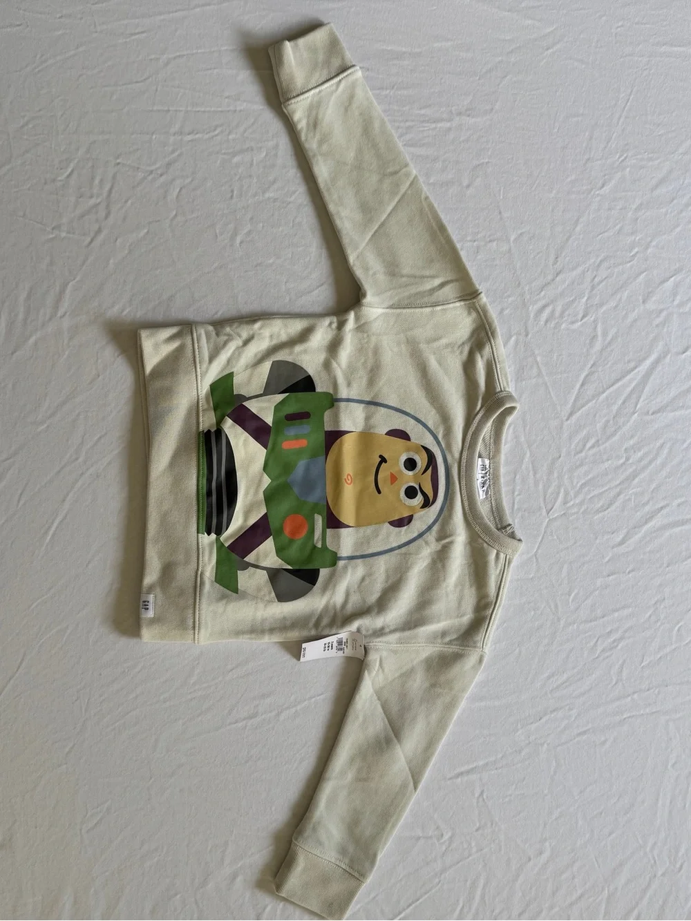 NWT Baby Gap x Disney Toy Story Buzz Lightyear sweatshirt, size 2 year toddler